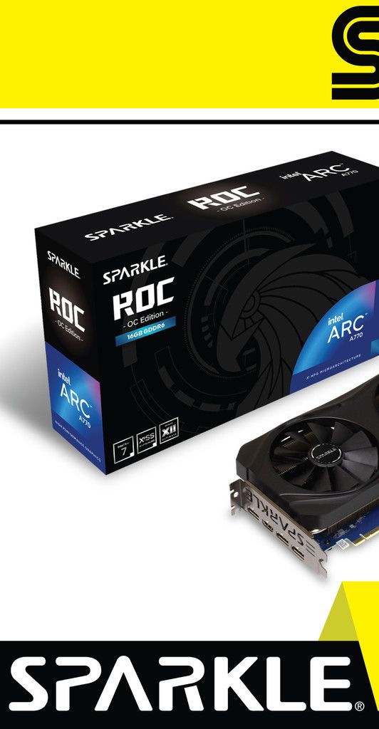 SPARKLE Intel Arc A770 ROC OC Edition 16GB GDDR6 256 Bit Graphic Card | Shopee Malaysia