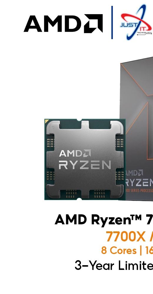 AMD RYZEN 7 ( 7700X / 7700 ) 32MB CACHE PROCESSOR AM5 | Shopee Malaysia