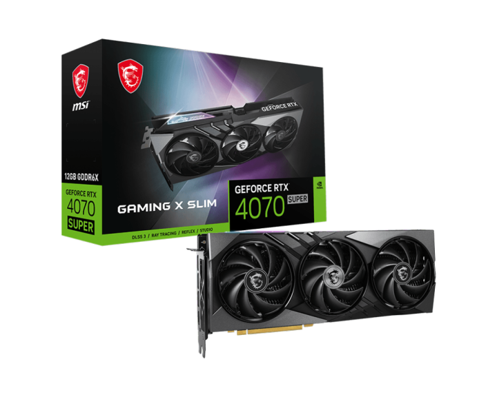 MSI RTX 4070 SUPER 12G GAMING X SLIM GRAPHIC CARD | Lazada Malaysia