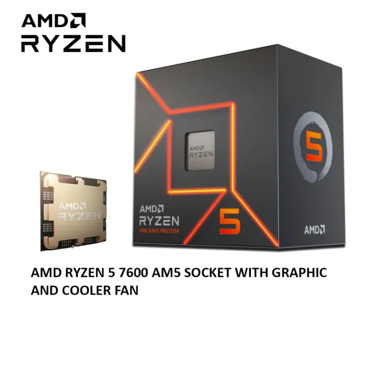 AMD RYZEN 5 7600 DESKTOP PROCESSORS AM5 CPU | Lazada Malaysia