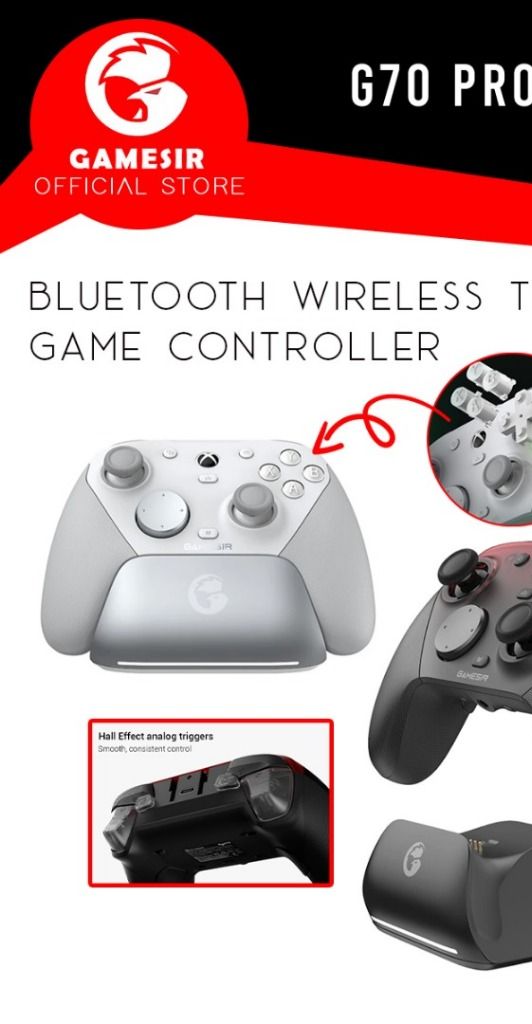 GameSir G7 Pro Bluetooth Wireless Tri-Mode Game Controller for Xbox / Steam / PC / Android | Shopee Malaysia