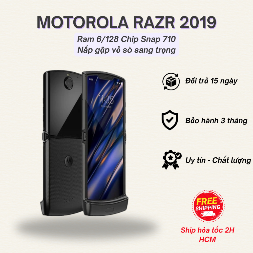 Điện thoại Motorola Razr 2019 Ram 6/128 Snap 710 | Shopee Việt Nam