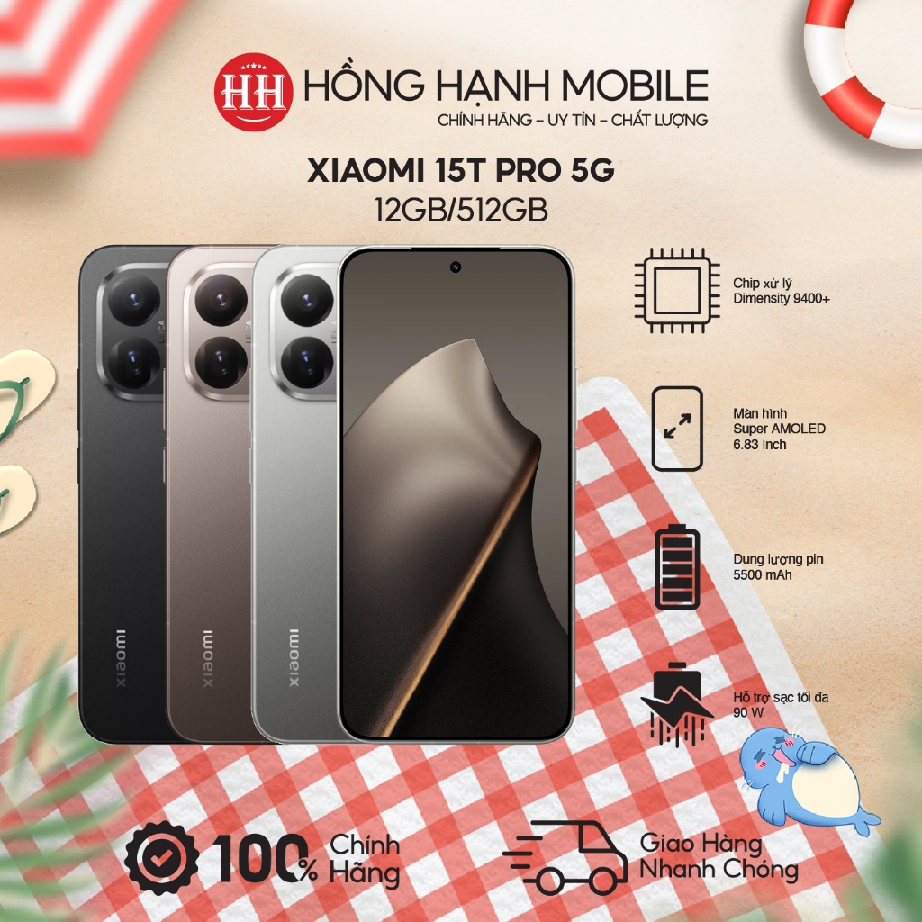 Điện Thoại Xiaomi 15T Pro 5G 12GB/512GB - Hàng Chính Hãng | Shopee Việt Nam