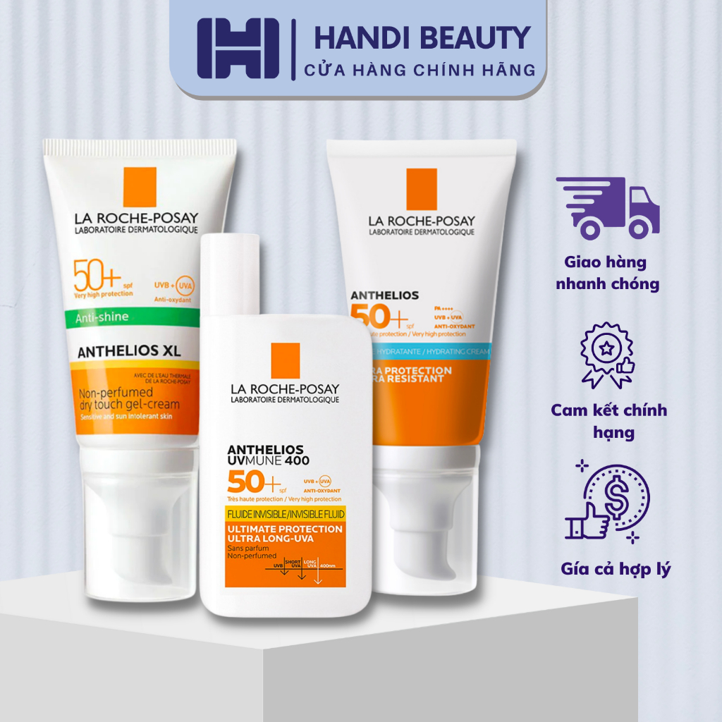 Kem chống nắng La Roche Posay Anthelios 50ml UVB + UVA Spf 50 - Chống nắng phổ rộng La Roche Posay | Shopee Việt Nam