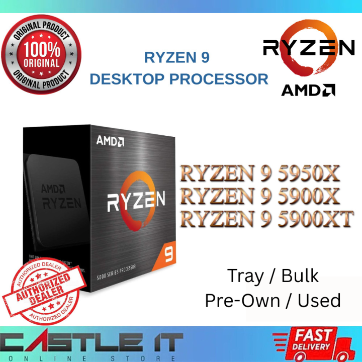 AMD Ryzen 9 5950X 5900X AM4 Socket Processor 16 Core 32 Thread Used | Lazada Malaysia