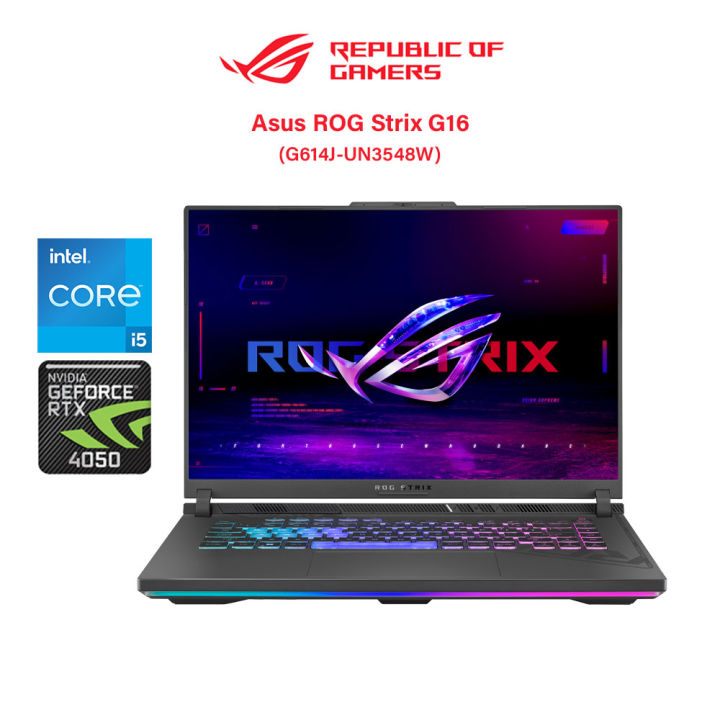 Asus ROG Strix G16 G614J-UN3548W (Intel Core i5-13450HX /16GB-32GB RAM/1TB SSD/16" WUXGA/RTX4050/W11/2 Years Warranty) | Lazada Malaysia