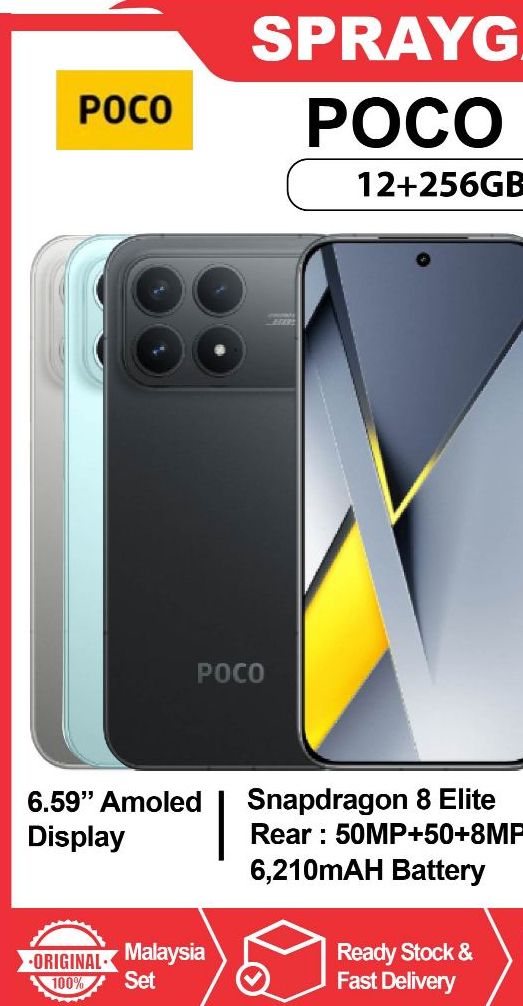 [NEW] POCO F8 Pro 5G (12+256GB/ 12+512GB) Snapdragon 8 Elite l Sound by Bose l 6210mAH Battery + 100W HyperCharge | Shopee Malaysia