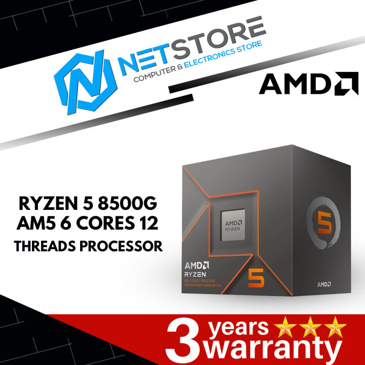 AMD RYZEN 5 8500G AM5 6 CORES 12 THREADS PROCESSOR - 100-100000931BOX | Lazada Malaysia