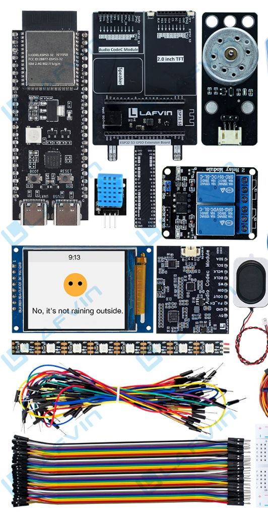LAFVIN AIoT Starter Kit with ESP32-S3 for Arduino IDE Learning about IoT, AI Interaction and Programming | Shopee Malaysia