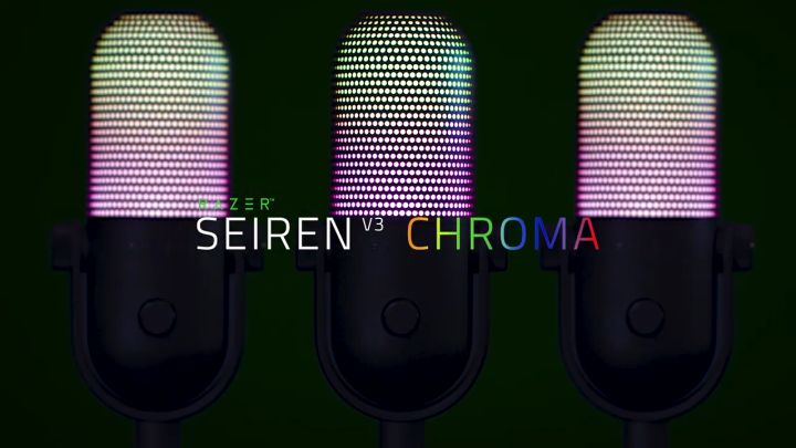 Thiết Bị Thu Âm Razer Seiren V3 Chroma - RGB USB Microphone with Tap-to-Mute (Hàng Chính Hãng) | Lazada Việt Nam