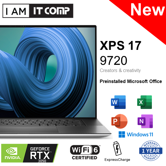Dell XPS 17 9720 701654G-W11 17" FHD+ Laptop ( i7-12700H/16GB/512GB/RTX3050/W11 ) FOC Backpack | Lazada Malaysia