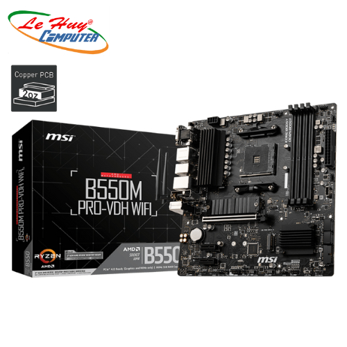 Bo mạch chủ Mainboard MSI B550M PRO-VDH WIFI - Hàng chính hãng | Shopee Việt Nam