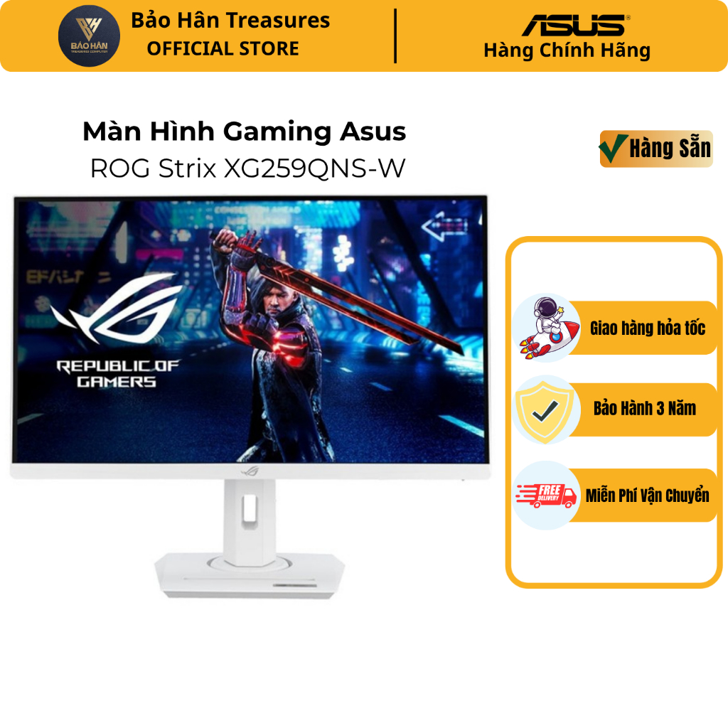 Màn hình ASUS ROG Strix XG259QNS-W (24.5 inch/FHD/Fast IPS/380Hz( OC)/0.3ms) - Hàng Chính Hãng | Shopee Việt Nam