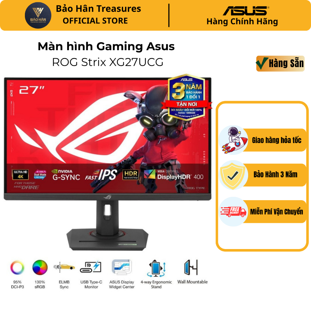 Màn hình Gaming Asus ROG Strix XG27UCG 27" Fast IPS 4K 160Hz-FHD 320Hz - Hàng Chính Hãng | Shopee Việt Nam