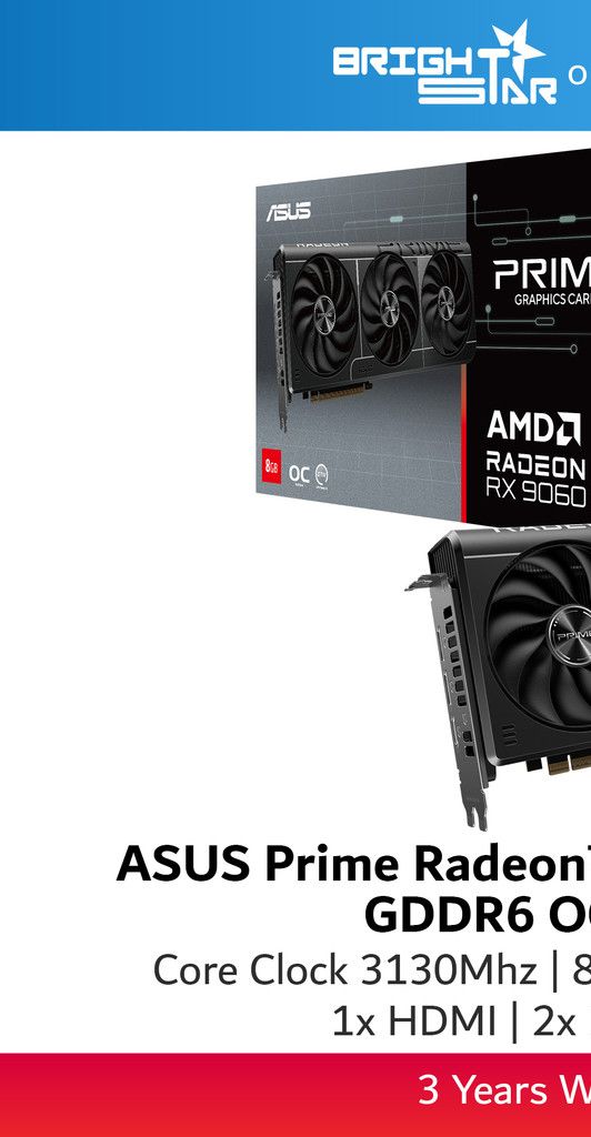 ASUS PRIME Radeon RX 9060 XT 8GB / 16GB GDDR6 OC Edition Graphics Card | Shopee Malaysia