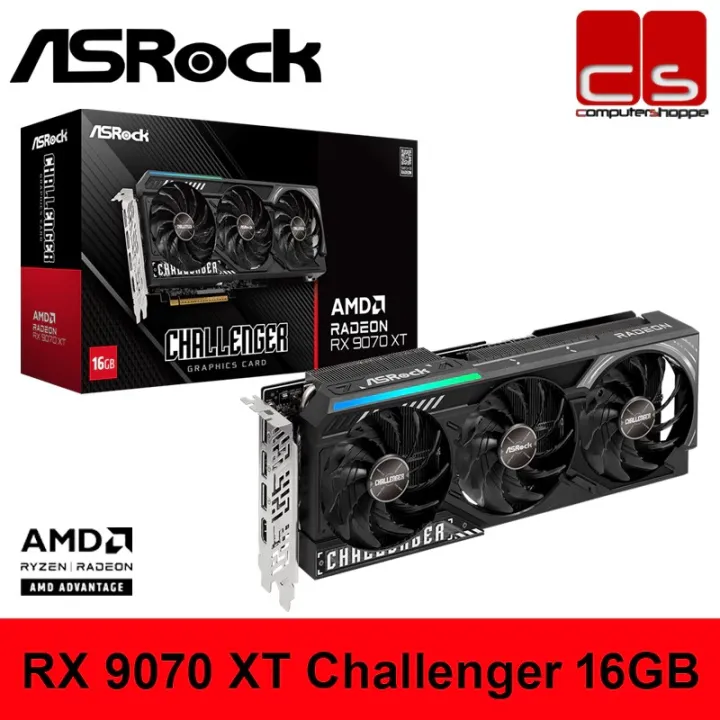 ASROCK AMD Radeon RX 9070 XT Challenger 16GB | Lazada Malaysia