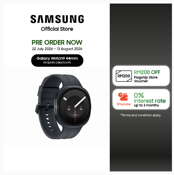 Samsung Galaxy Watch9 (Bluetooth, 44mm) | Shopee Malaysia