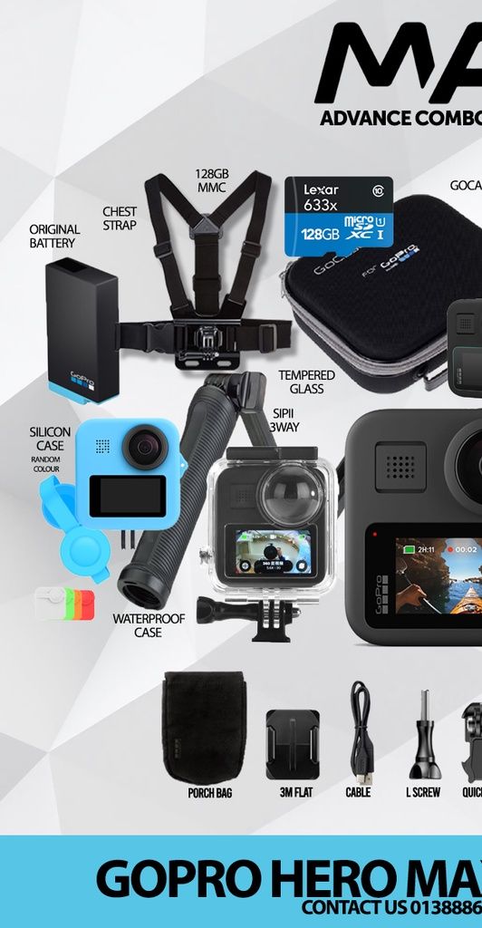 GoPro Hero Max 360 Degree Action Camera -1 Year Warranty [READY STOCK]