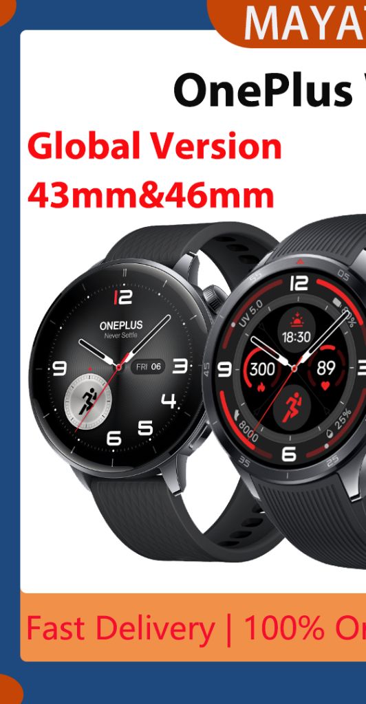 OnePlus Watch 3 43mm/46mm 1.32 inches&1.5 inches Snapdragon W5 Gen 1 (4 nm) 32GB 2GB RAM 354 mAh&648 mAh SmartWatch | Shopee Malaysia