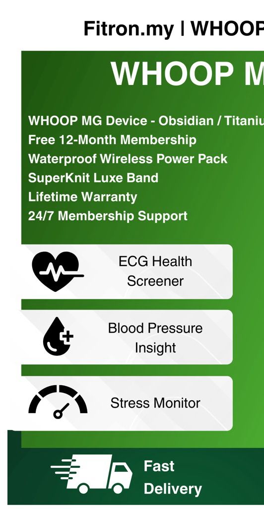 [READY STOCK] 2025 WHOOP MG with 12-months LIFE subscription | Shopee Malaysia