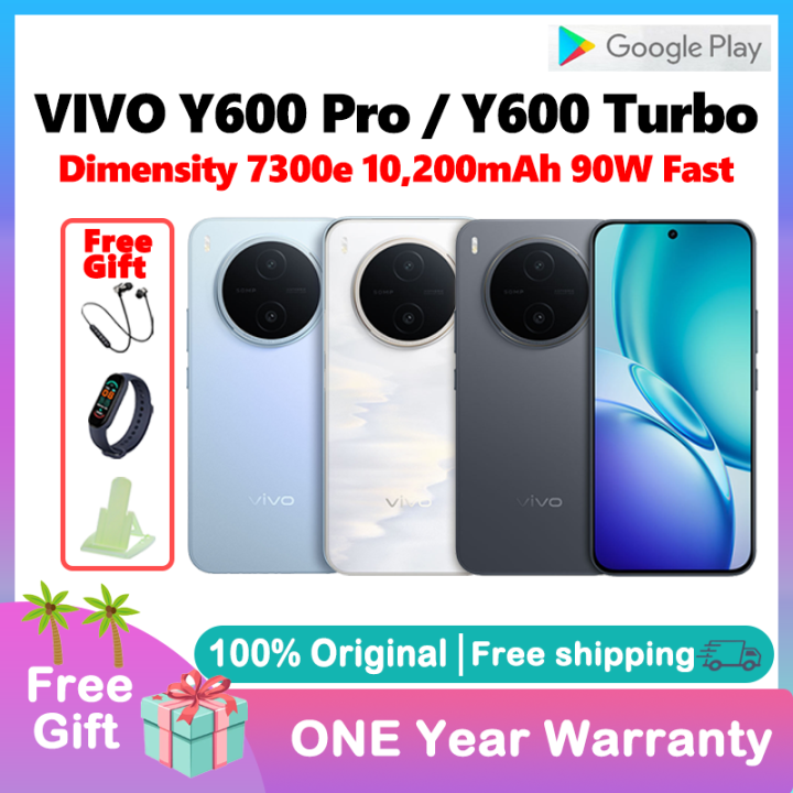 VIVO Y600 Pro AI Smartphone / Y600 Turbo | Dimensity 7300e 6.83‘’ 120Hz 10,200mAh battery 90W fast charging | VIVO Phone | Lazada Malaysia