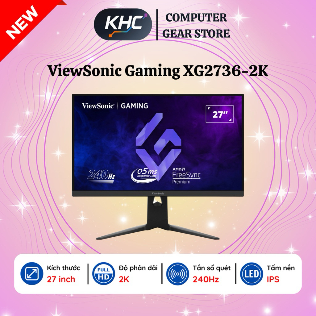 Màn Hình Viewsonic XG2736 2K (27 inch - QHD - IPS - 240Hz - 0.5ms - USB-C 65W - HDR10) (Full VAT) | Shopee Việt Nam