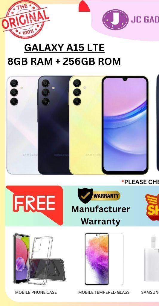 SAMSUNG GALAXY A15 | A15 5G 8GB RAM + 256GB ROM | Shopee Malaysia