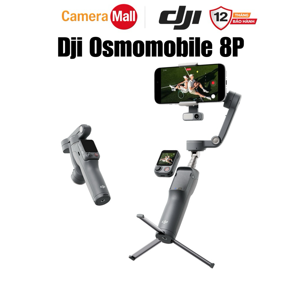 DJI Osmo Mobile 8P (DJI OM8P) - Gimbal Chống Rung Điện Thoại AI Chính Hãng | Theo Dõi Chủ Thể | BH 12 Tháng | Shopee Việt Nam
