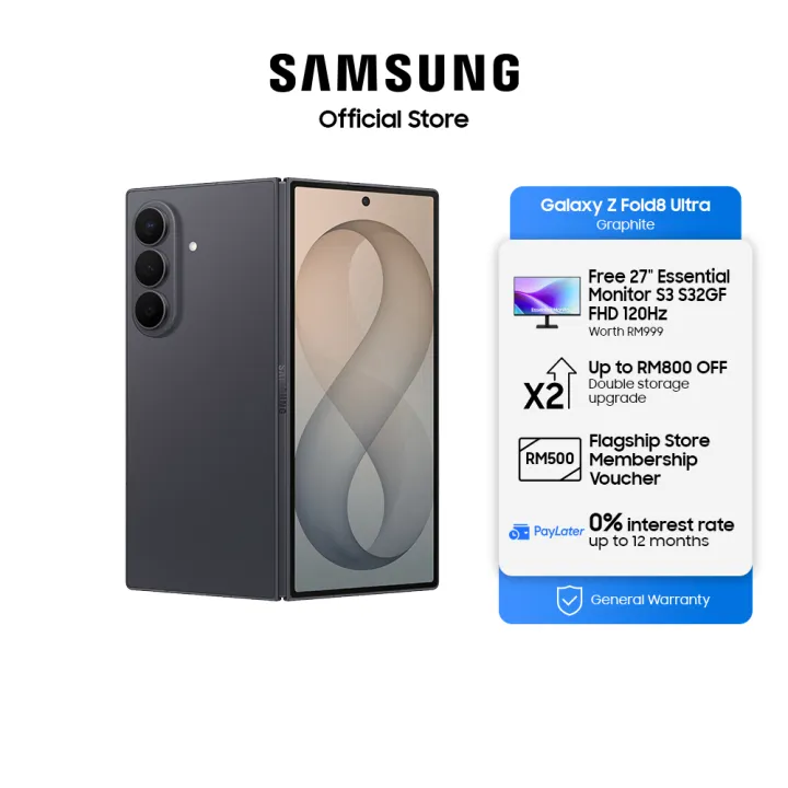 [PRE-ORDER] SAMSUNG Galaxy Z Fold 8 Ultra [EST DEL FROM 10 AUG 2026 ONWARDS]