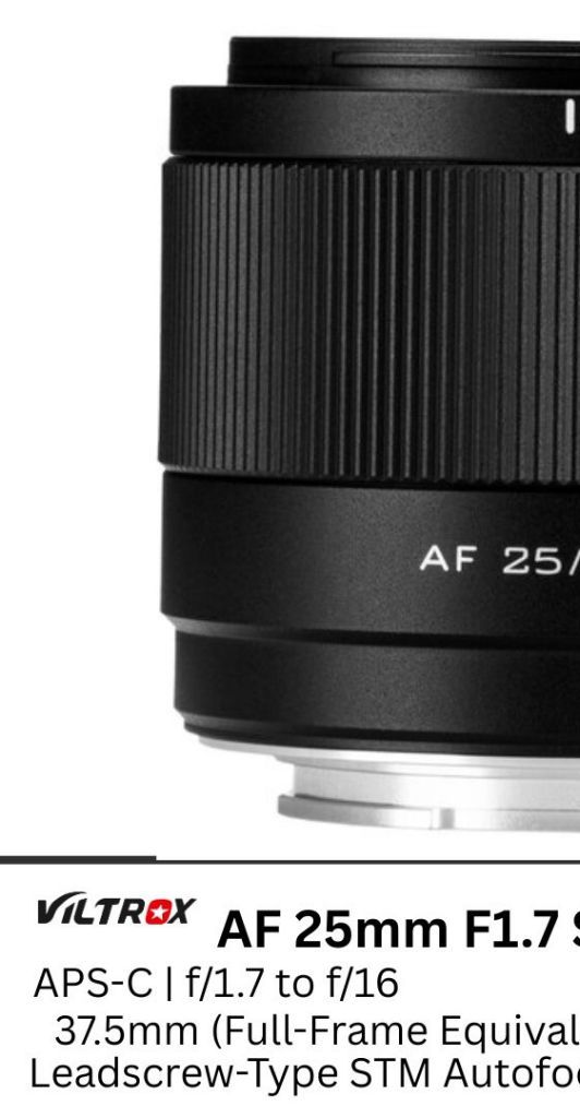 Viltrox AF 25mm f/1.7 Air E Lens (Sony E) / Auto focus 25 F1.7 E-mount | Shopee Malaysia
