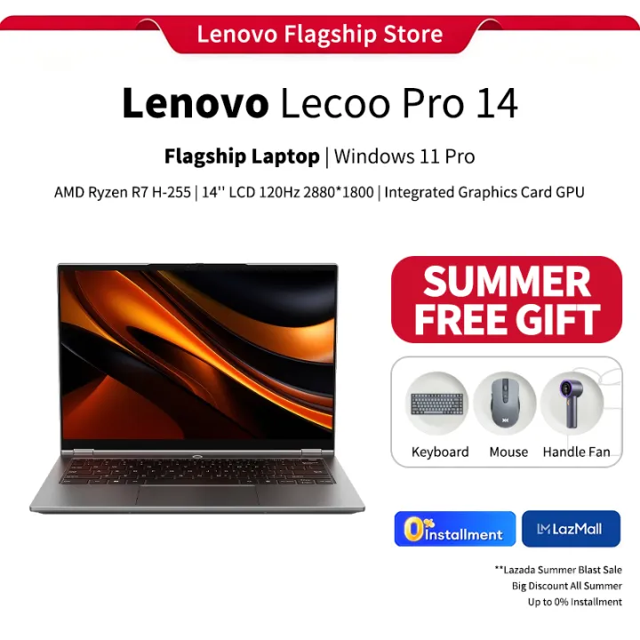 Lenovo Lecoo Pro 14 AMD Ryzen 7 H255 14'' LCD 32GB RAM 1TB SSD ARC Core Graphics Card GPU 2880*1800 Windows 11 Pro | Lazada Malaysia