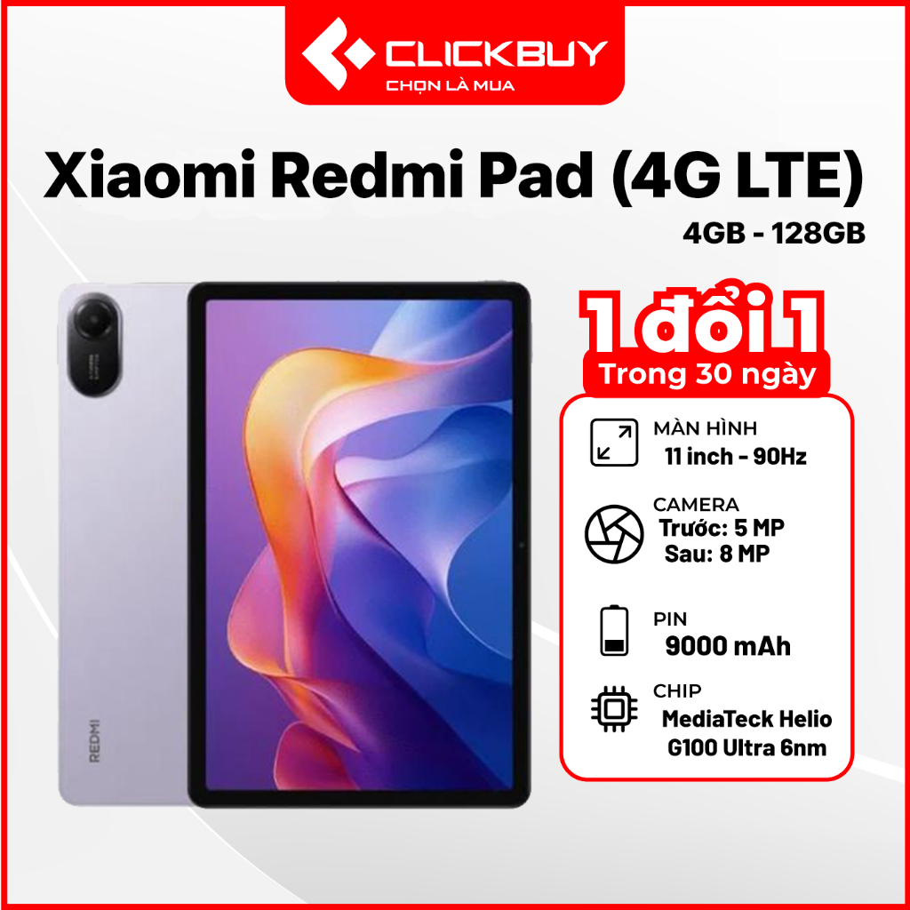Xiaomi Redmi Pad 2 LTE 4GB 128GB chính hãng | Shopee Việt Nam
