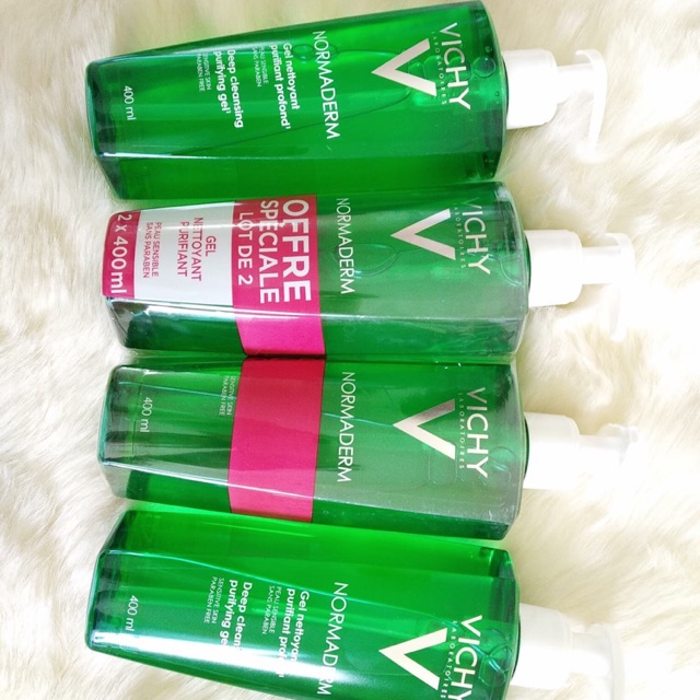 Gel Rửa Mặt Ngăn Ngừa Mụn Vichy Normaderm Deep Cleansing Purifying 400ml | Shopee Việt Nam