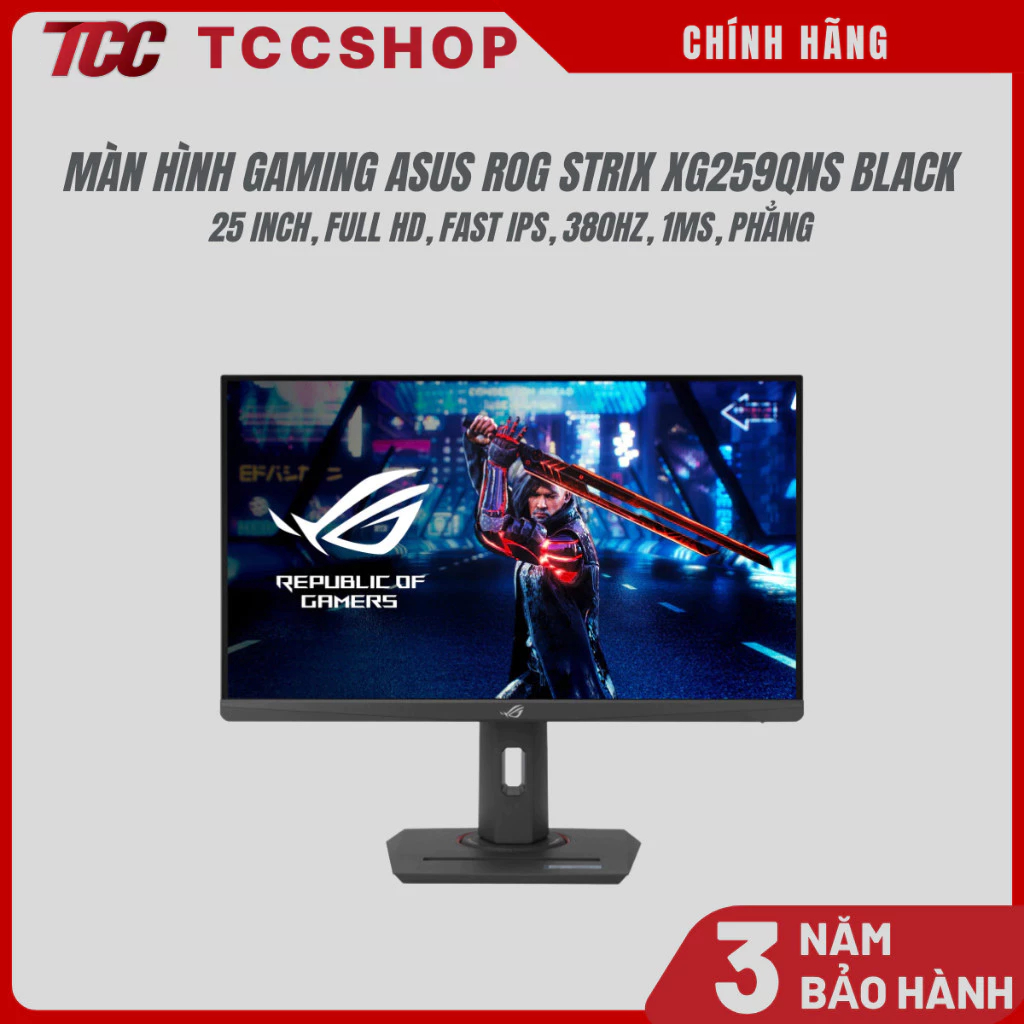 Màn hình Gaming ASUS ROG Strix XG259QNS Black | 25 inch, Full HD, Fast IPS, 380Hz, 1ms, phẳng - Chính hãng - FULL VAT | Shopee Việt Nam