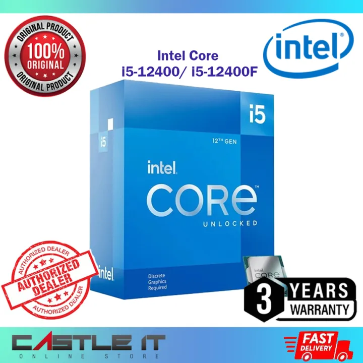 Intel Core i5 i5-12400 12400F 12500 12600KF 12600K 12490F 12th Gen LGA1700 Processor UHD 730 / 770