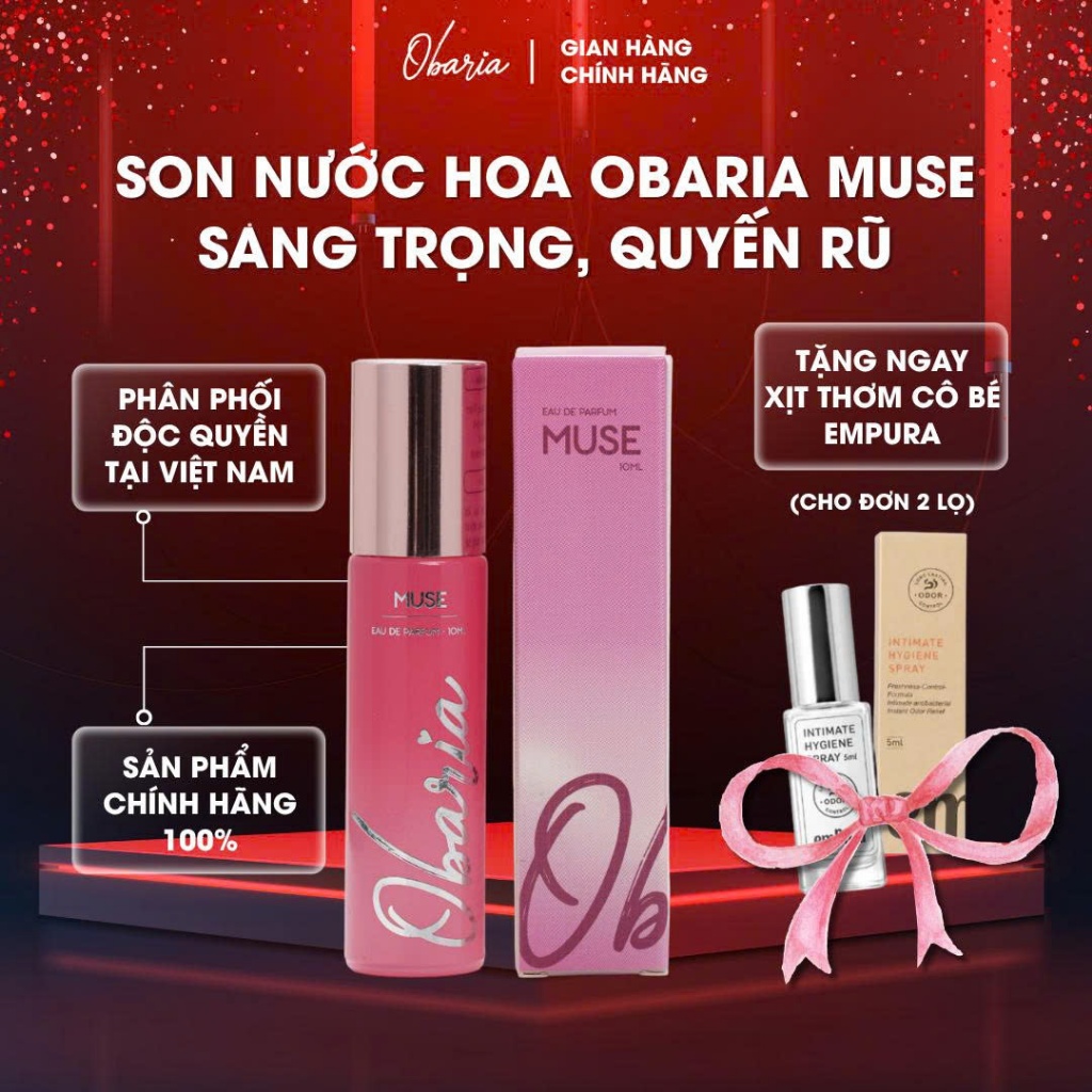 [Che tên] Nước hoa cô bé Obaria Muse - Nước hoa nữ hương thơm nhẹ nhàng, thanh lịch 10ml | Shopee Việt Nam