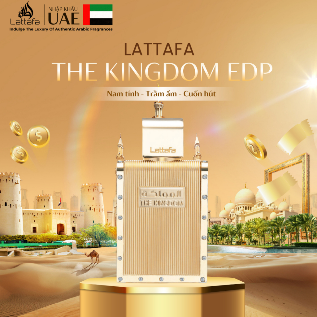 Nước Hoa Nam Lattafa Kingdom For Men EDP 100ml - Nam tính, Trầm ấm, Cuốn hút | Shopee Việt Nam
