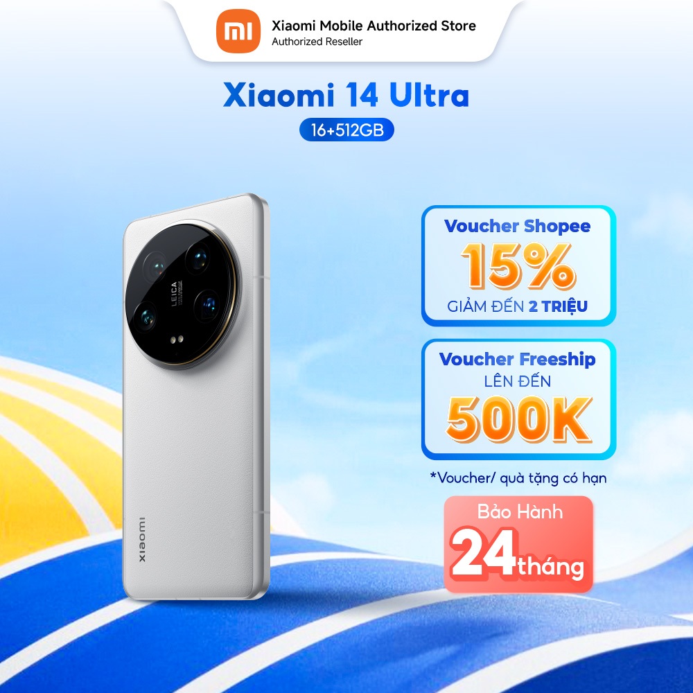 Điện thoại Xiaomi 14 Ultra (16+512GB) | Màn hình 6.73" WQHD+ AMOLED | Camera Leica | Snapdragon® 8Gen2 | Shopee Việt Nam