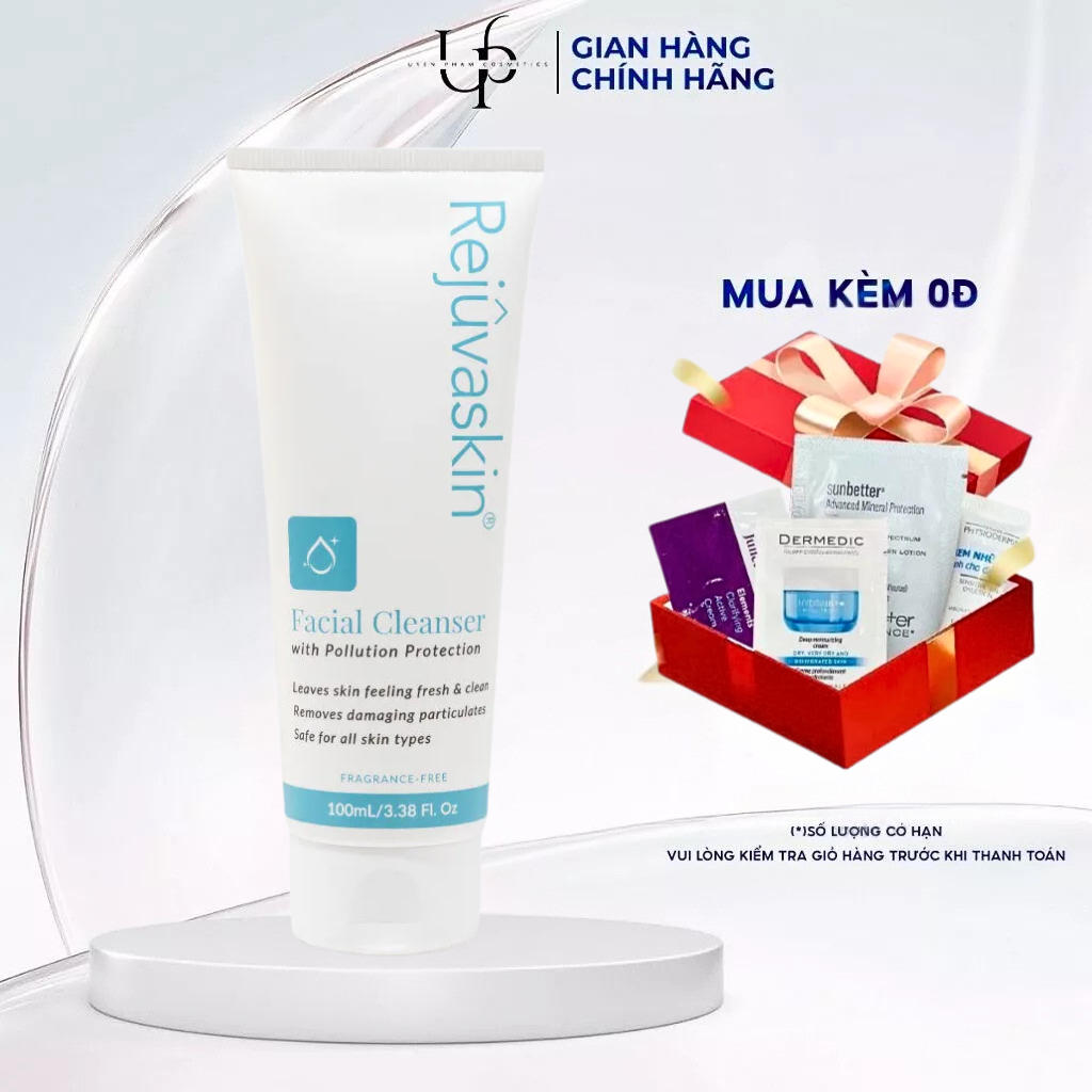[CÔNG TY] REJUVASKIN Facial Cleanser - Sữa rửa mặt Sạch bụi mịn, sạch sâu, ngừa mụn, sáng da - 100ML | Shopee Việt Nam