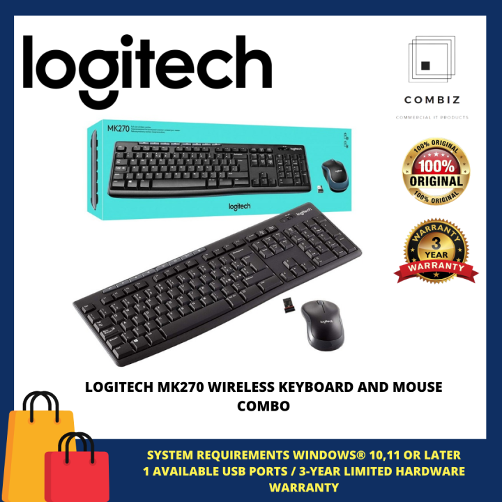 LOGITECH MK270 WIRELESS KEYBOARD AND MOUSE COMBO | Lazada Malaysia