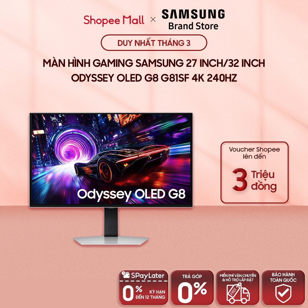 [FREESHIP] Màn hình Gaming Samsung 27 Inch/32 InchOdyssey OLED G8 G81SF 4K 240Hz LS27FG812SEXXV/LS32FG812SEXXV | Shopee Việt Nam