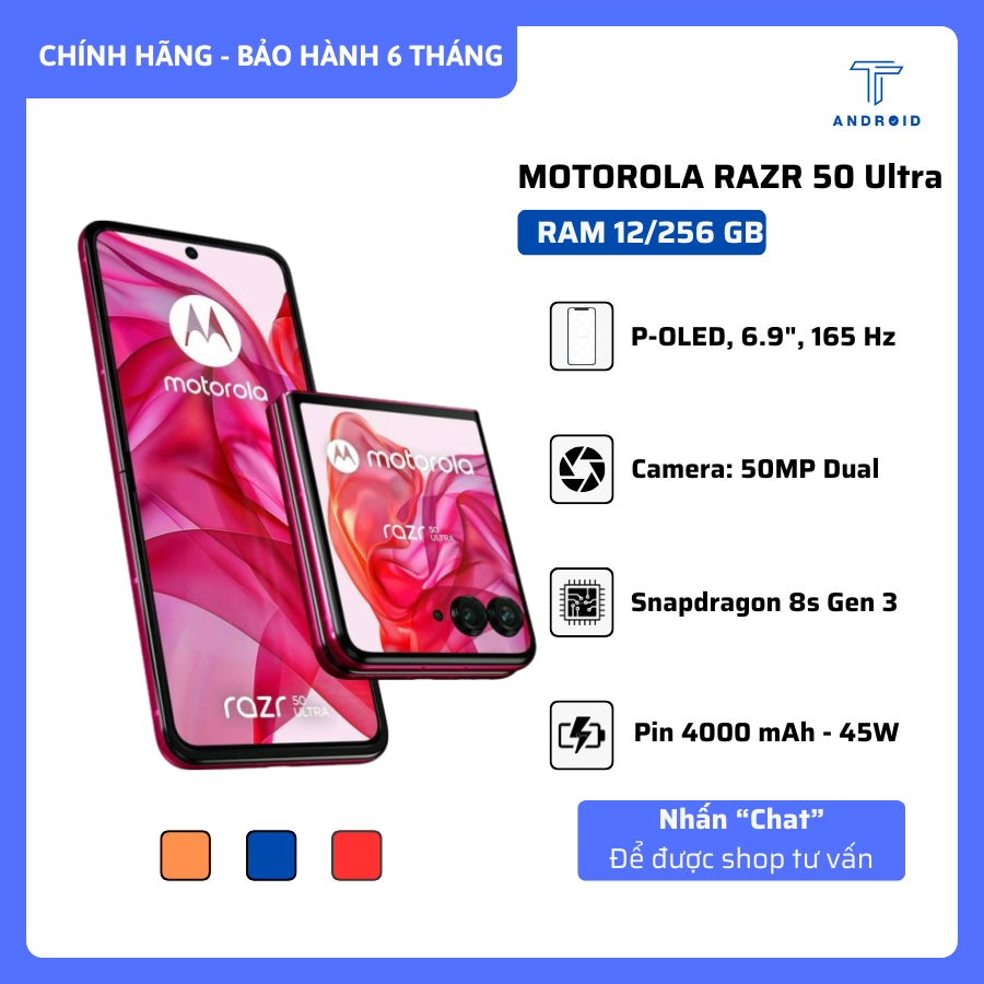 Điện Thoại Motorola Razr Ultra 2024 (Razr 50 Ultra), 2 Sim, Ram 12/256 GB, Pin 4000, Màn Hình 165 Hz | Shopee Việt Nam