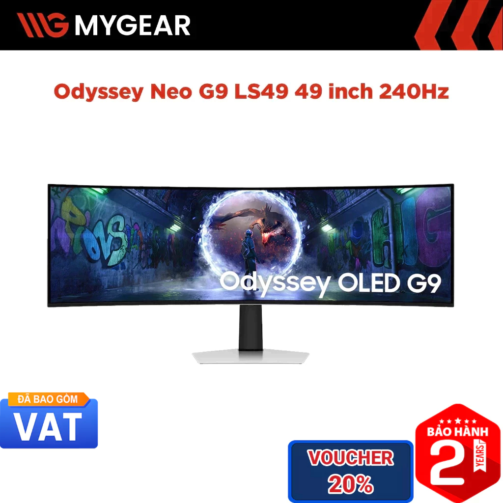 Màn hình Gaming Samsung Odyssey OLED G9 G93SD 49 inch DQHD 240Hz 0.03ms OLED | Shopee Việt Nam