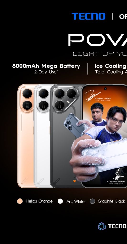 TECNO POVA 8 5G Smartphone (16GB* RAM + 256GB ROM) Sony's 50MP Camera/8000mAh/ MediaTek 7100 5G / 144Hz | Shopee Malaysia