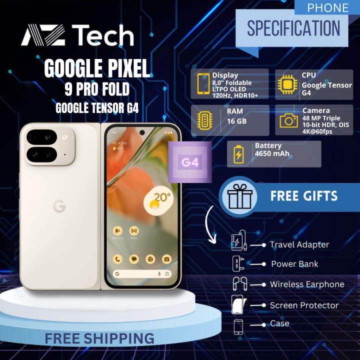 New Google Pixel 9 Pro Fold with 1 Year Warranty | Lazada Malaysia