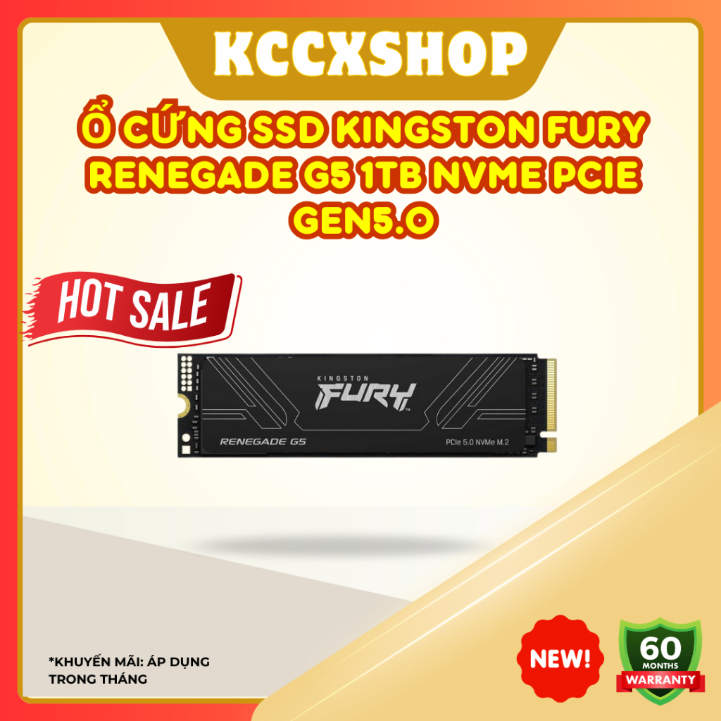 Ổ cứng SSD Kingston FURY Renegade G5 1TB NVMe PCIe Gen5.0 – Hiệu năng cực đỉnh cho PC cao cấp | Shopee Việt Nam