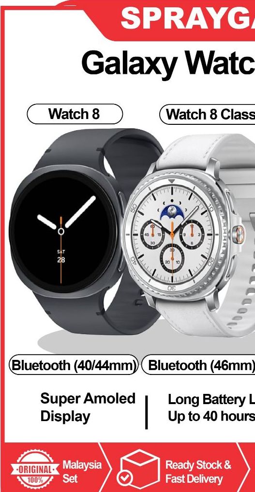 [NEW] Samsung Galaxy Watch 8 l Galaxy Watch 8 Classic l Galaxy Watch Ultra 2025 l Bluetooth LTE Version | Shopee Malaysia