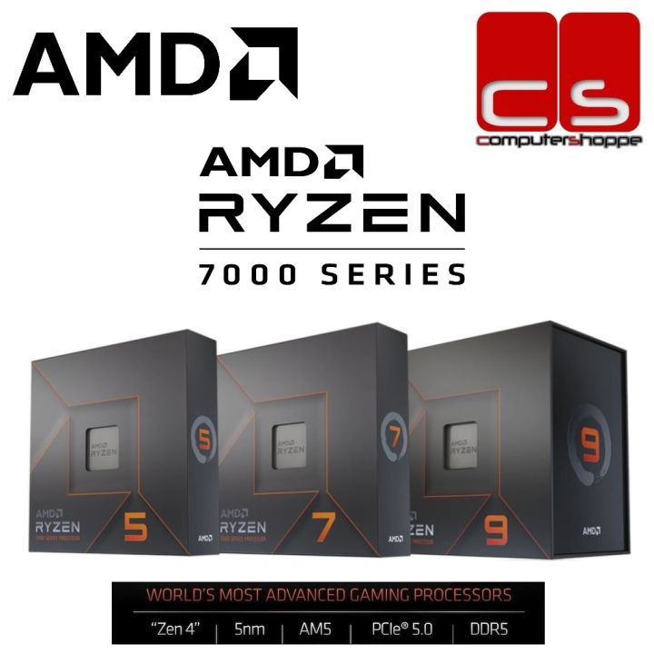 AMD Ryzen 7000 Series Desktop Processors - R5 7600/R5 7600X/R7 7700X/R9 7900X/R9 7950X | Lazada Malaysia