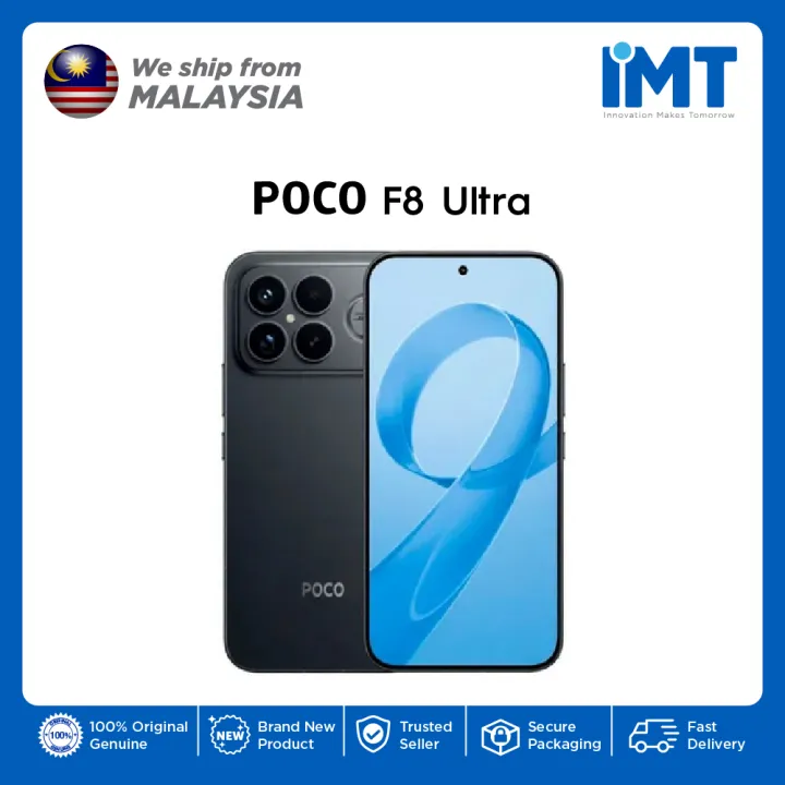 Poco F8 Ultra Smartphone | Qualcomm Snapdragon 8 Elite Gen 5 | 6.9" AMOLED Display | 50MP Triple Camera | Lazada Malaysia