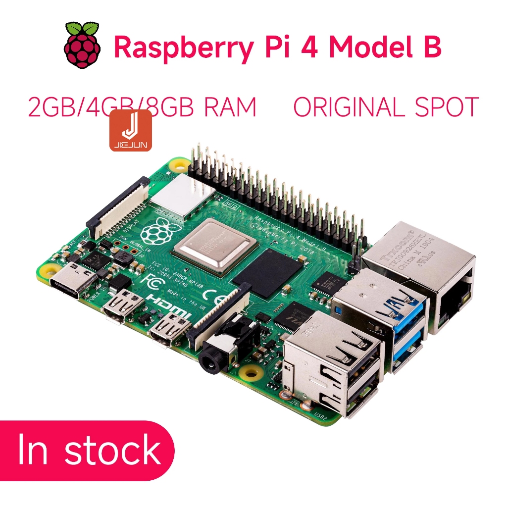 Raspberry Pi 4 Model B Board 2GB 4GB 8GB RAM CPU 64 Bit 1.5Ghz Bộ chuyển đổi nguồn ABS Vỏ đầu đọc thẻ TF Tản nhiệt | Shopee Việt Nam